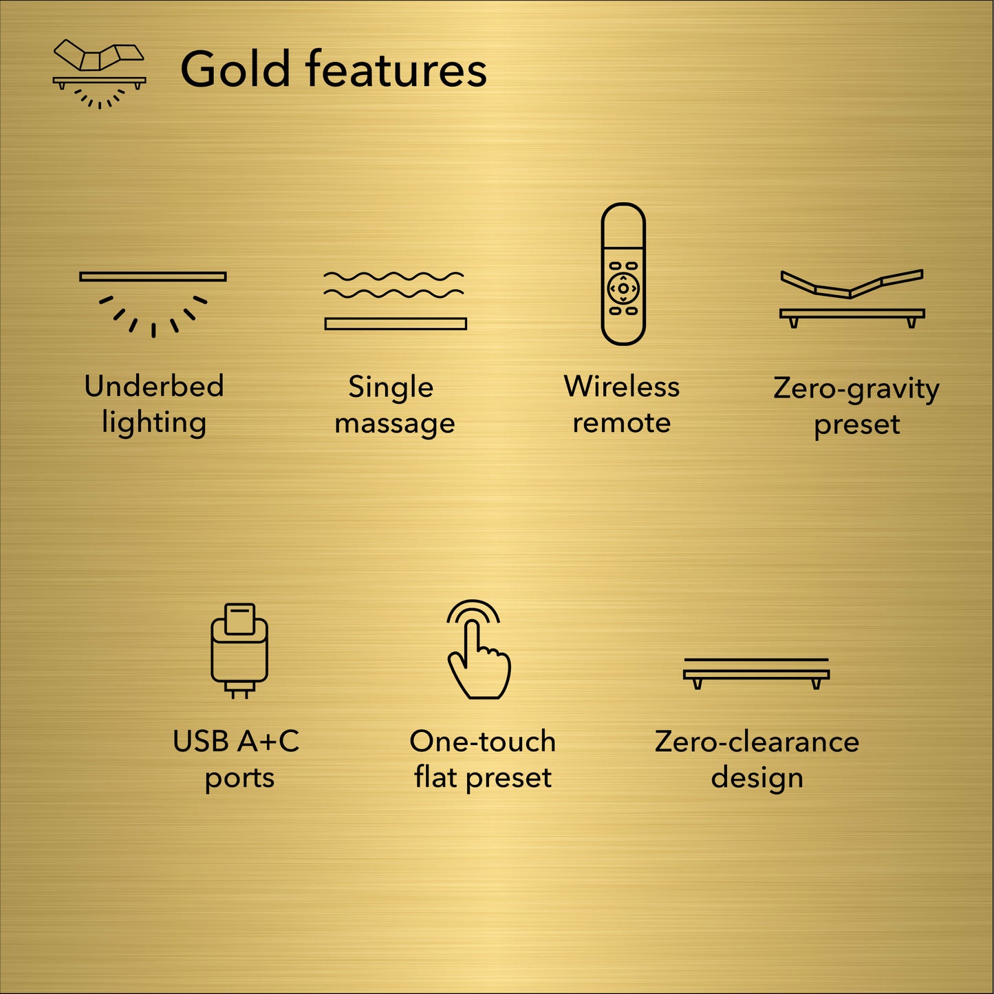 Gold Serta baselogic™ Adjustable Base