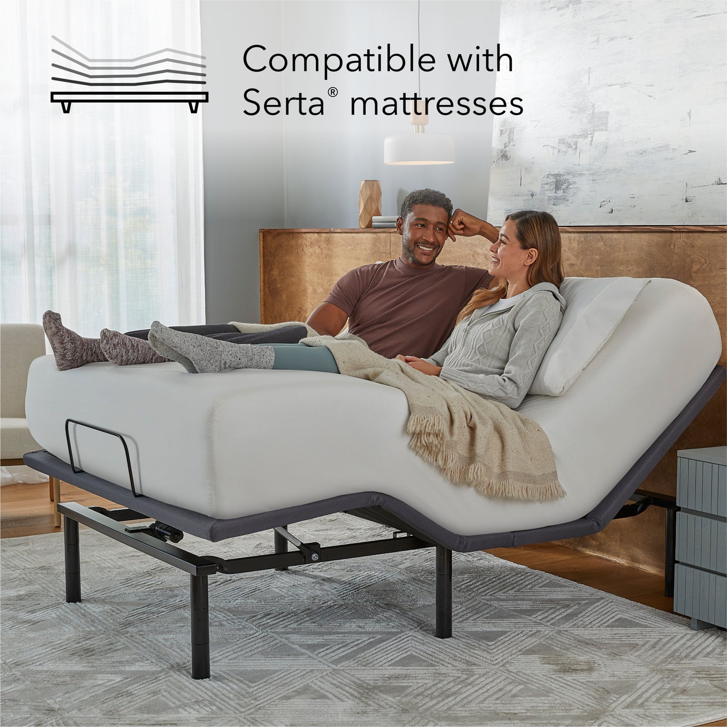 Silver Serta baselogic™ Adjustable Base