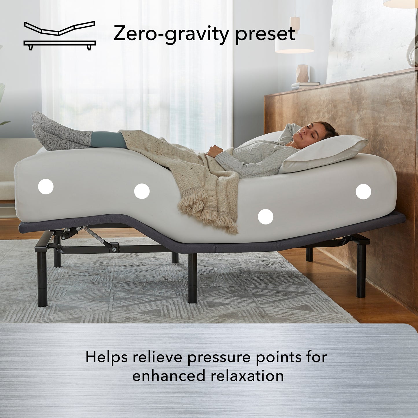 Silver Serta baselogic™ Adjustable Base