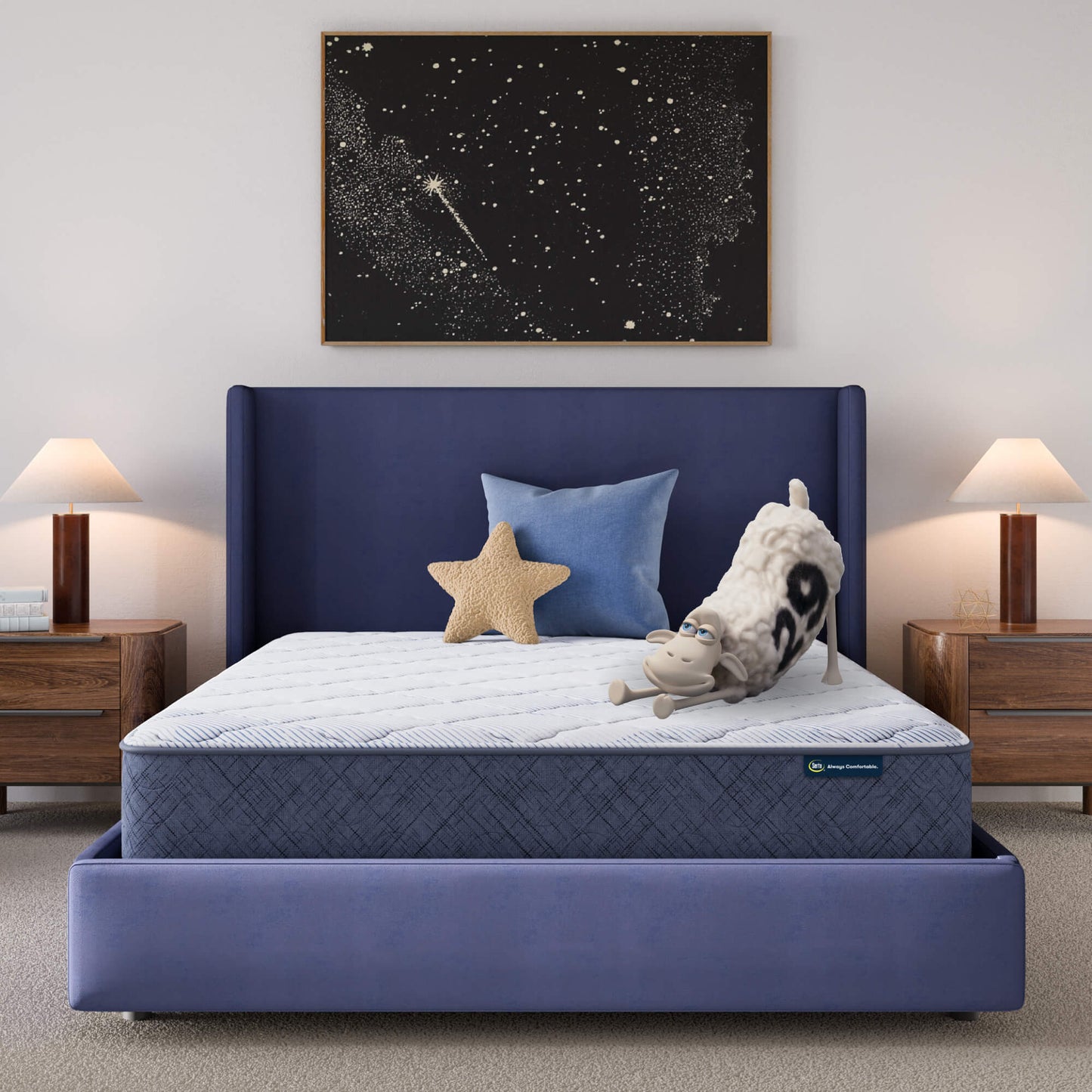 Serta Perfect Day 10-inch Medium mattress alternate bedroom view