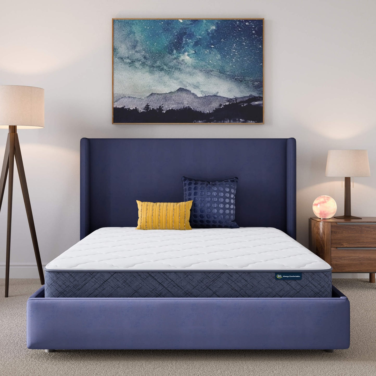 Serta Perfect Day 8-inch Medium mattress alternate bedroom view