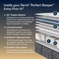 Cascade Range Extra Firm - exploded comfort-layer construction diagram