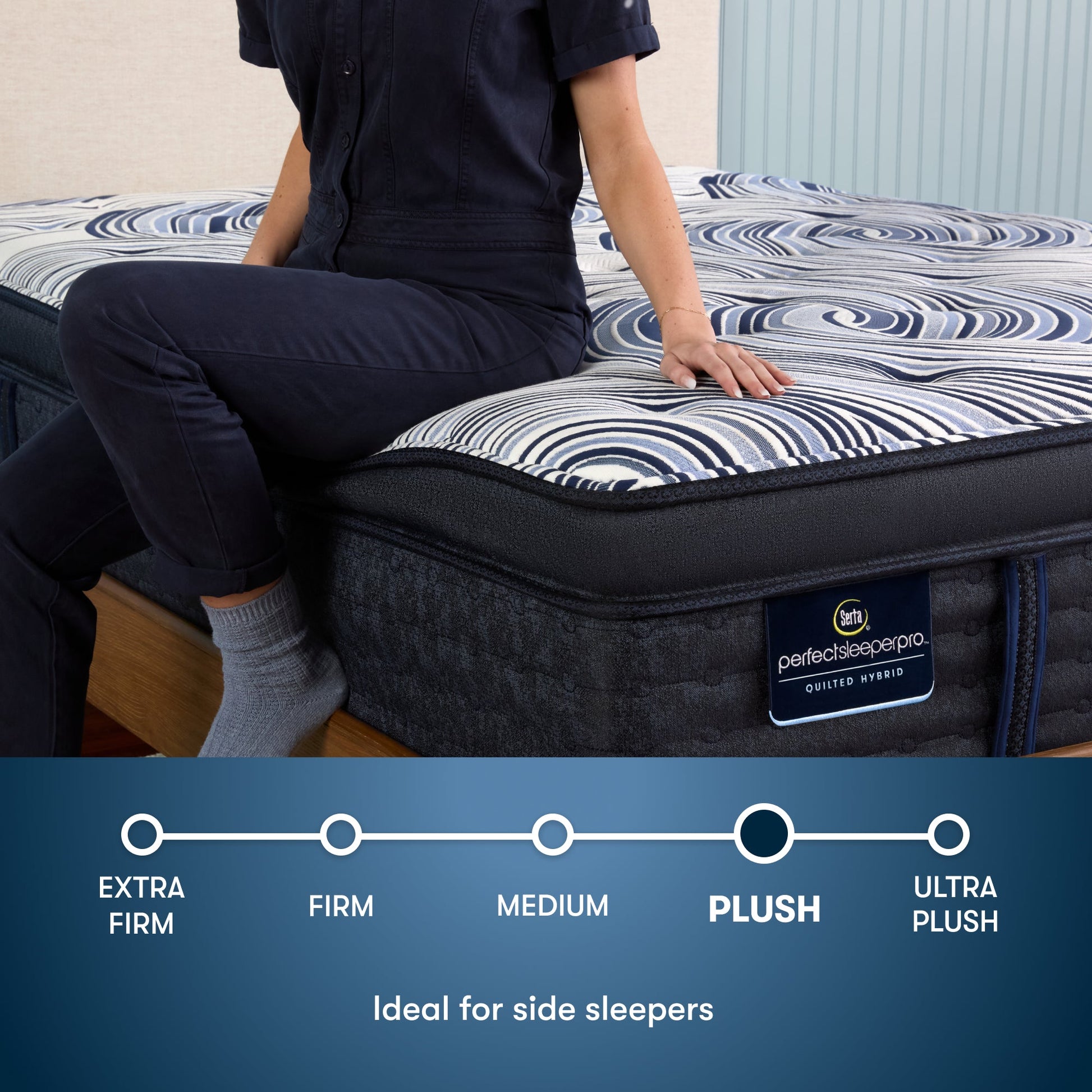 Edinburgh Perfect Sleeper Pro mattress comfort level graphic