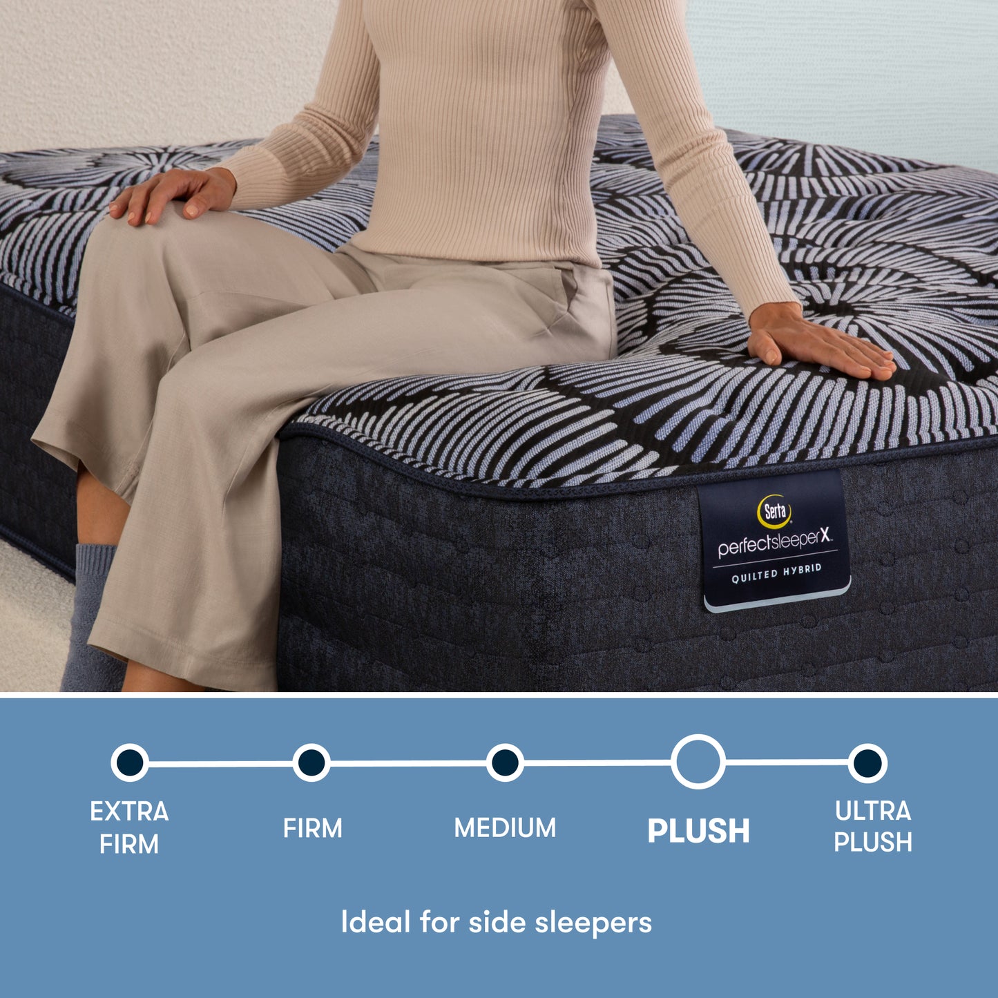 Serta Excelled Plush Perfect Sleeper X firmness graphic