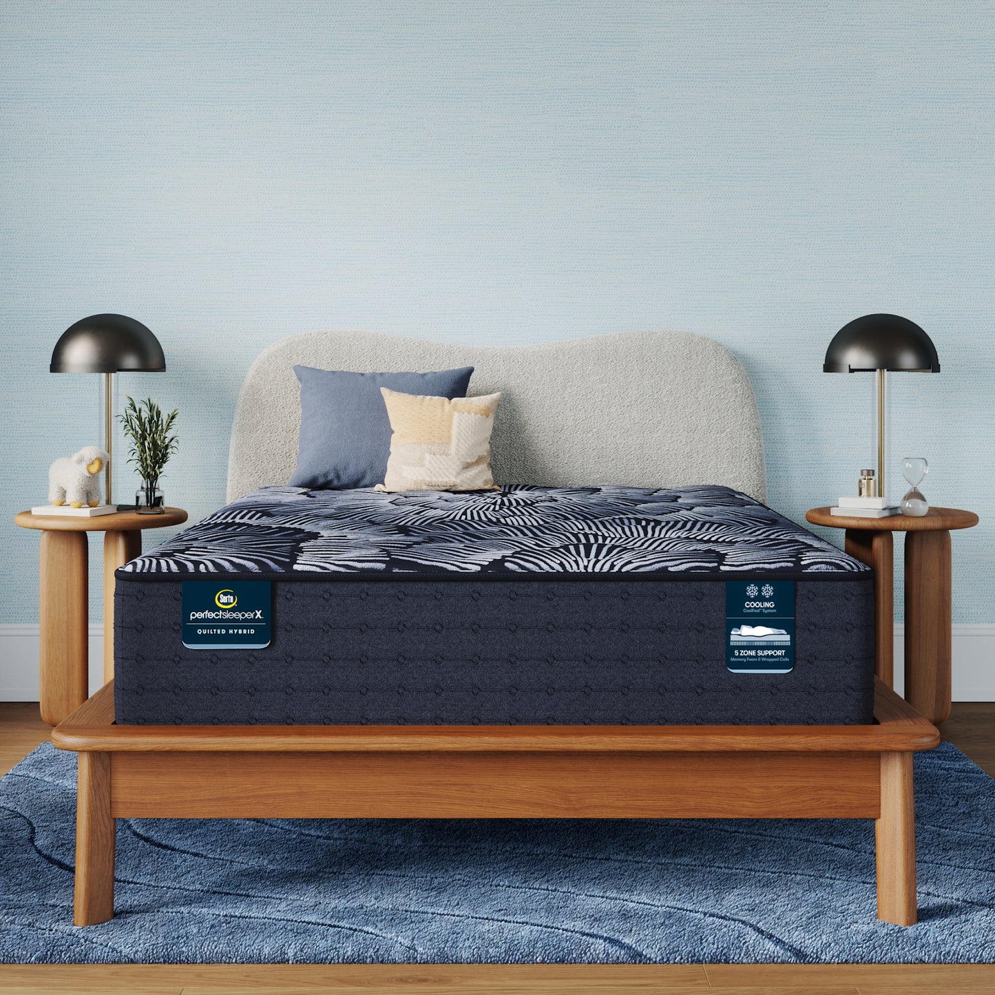 Serta Excelled Plush Perfect Sleeper X bedroom or top-panel mattress view
