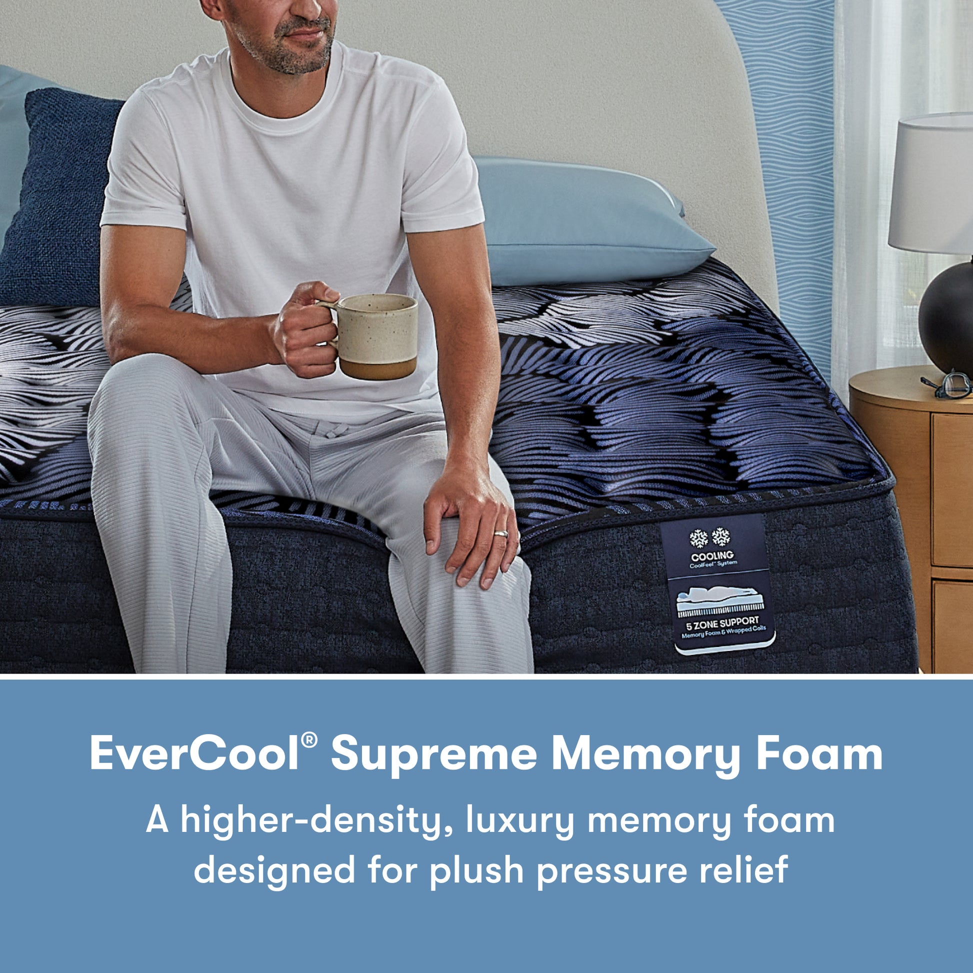 Serta Excelled Plush Perfect Sleeper X mattress construction and layer diagram