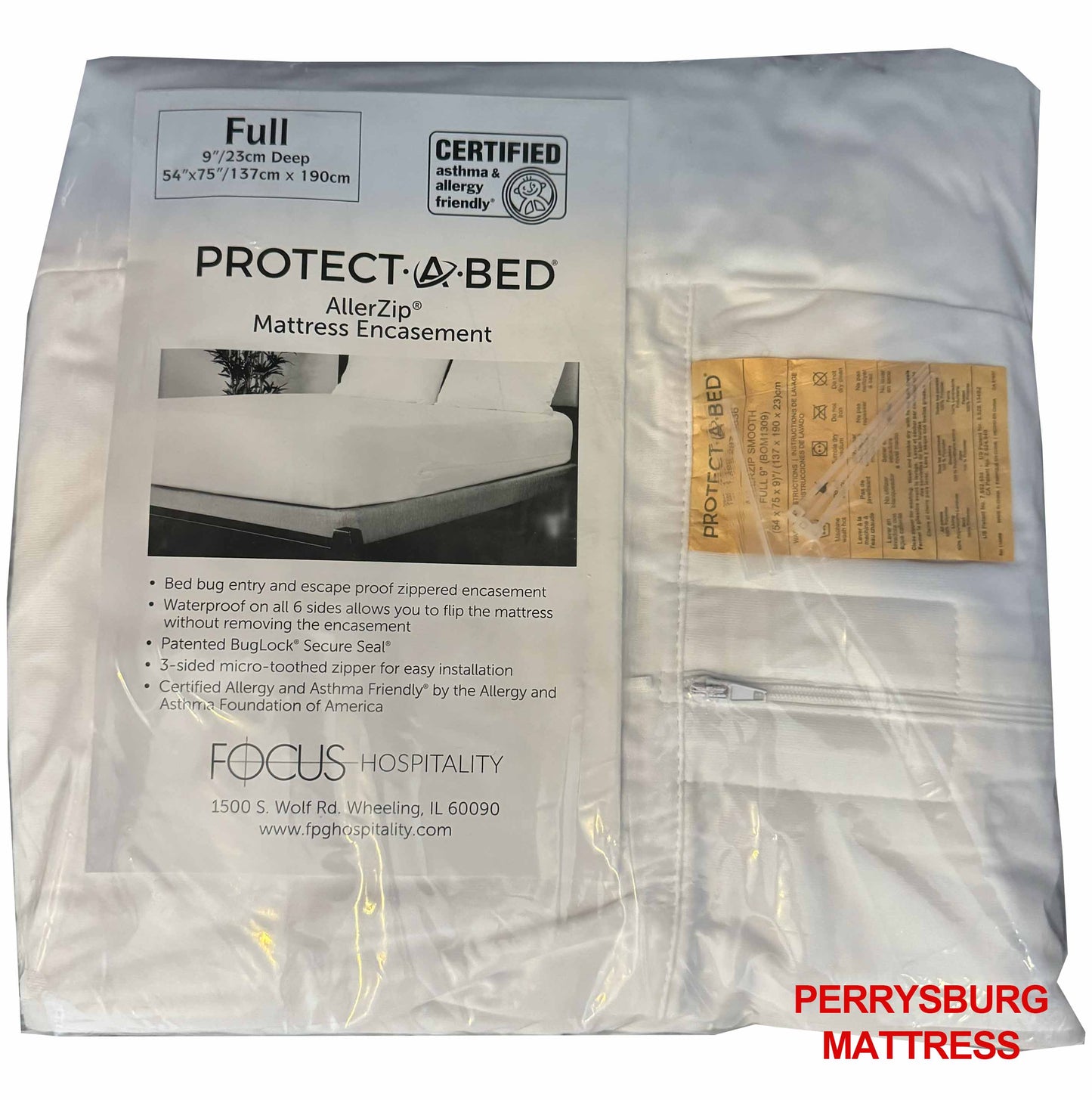 Full | AllerZip Mattress Encasement | Protect-a-bed