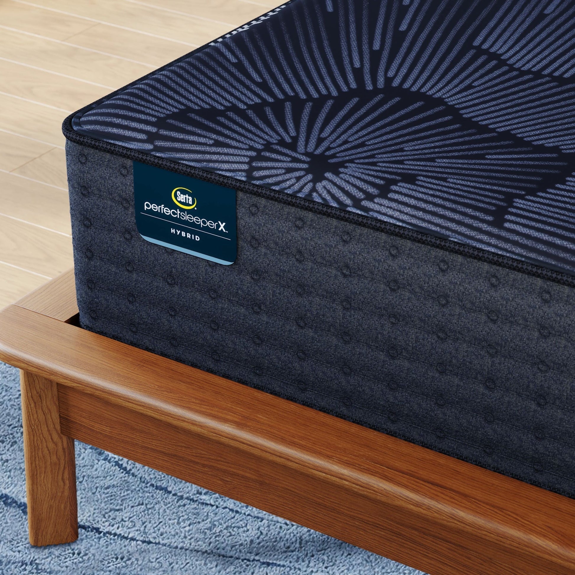 Serta Prescott Medium Firm Perfect Sleeper X mattress bedroom or top-panel view